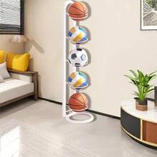 5-Tier Basketball Storage Rack - Black - View 19
