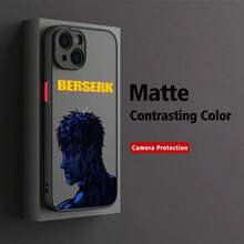HOT Berserks Guts Anime Phone Case Compatible With  15 14 13 12 11 Pro Max X XR XSMax 7 8 Plus Matte Transparent Back Cover, Cover Compatible With  17 Pro Max Case,  17 Pro Case,  17 Case,  16 Pro Max Case - FGHS-29cc24032103 - Xem 10