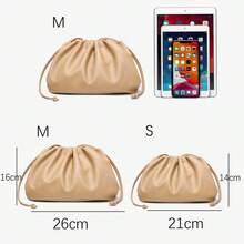 Dressy Pleated Vegan Leather Clutch Purse Soft Cloud Dumpling Clutch Bag Women PU Evening Purse Handbag - Màu tím - Xem 10