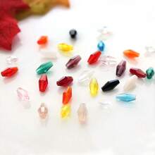 100pcs 3x6mm Double Cone Sharp Crystal AB Color Glass Beads For DIY Jewelry Making Accessories, Coated AB Color