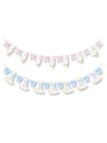 1/2 chiếc Biểu ngữ sinh nhật hình con ngỗng ngốc nghếch có nơ Trang trí tiệc hình con ngỗng ngốc nghếch cho tiệc sinh nhật động vật trang trại, trang trí tiết lộ giới tính - Nhiều màu - Xem 9