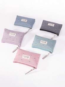 1 szt. Wodoodporna kosmetyczka, woreczek do przechowywania z kwiatowym nadrukiem, kosmetyczka podróżna, kosmetyczka, śliczna kosmetyczka, kosmetyczka podróżna, kosmetyczka, torba do przechowywania kosmetyków, duża pojemność, przenośna torba do przechowywania, mała kosmetyczka na prezent dla kobiet, torba do przechowywania, kosmetyczka podróżna, kosmetyczka