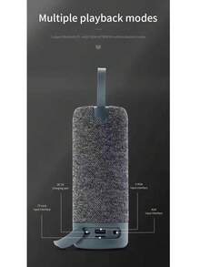 T&G Altavoz inalámbrico portátil para exteriores compatible con cable de carga inalámbrico y cable auxiliar - FM TF USB Plug In Card - Disfruta de un sonido clar y potente en cualquier momento y lugar, inserta tarjeta USB Flash, Manos libres Llamada/FM/Tarjeta TF/U Disk, Conecta teléfono móvil/tableta/TV, Altavoz portátil inalámbrico, Electrónica/Electrónica de consumo, Regalos para fiestas de cumpleaños,, Opción de varios colores, 1200 mAh - Negro - Ver 9