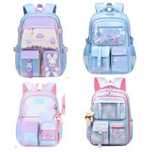 Children's School Backpack, Large Travel Bag, 180º Opening - Weight Relief, Multipurpose - Bụi hồng - Xem 8