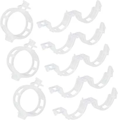 100pcs Plant Support Clips, Tomato Vine Clips, Garden Plastic Trellis Clips For Vegetables, Beans, Fruits, Flowers To Grow Upright And Healthier (100)