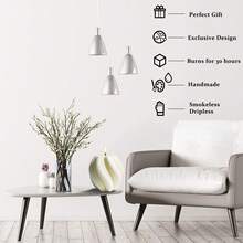 Vela de columna giratoria de geometría - Vela grande y hermosa hecha a mano de cera de soja con giro, estética elegante de burbujas, regalo para el hogar, decoración de estantería de la habitación, concepto de vela en espiral