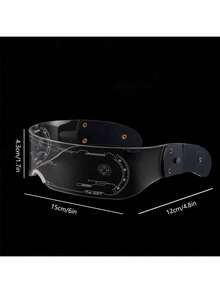 1 Stück 2025 Neuankömmling - Punk Stil LED blinkende Brille, Cosplay Requisite, Bar/Party Dekoration, Geburtstags/Weihnachts/Oster Geschenk