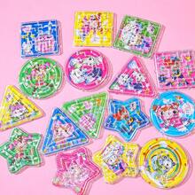 2/5/10/20件/套随机颜色初学者便携式卡通迷宫球套装，减压玩具，完美礼物，平衡迷你迷宫 - 彩色 - 查看 2