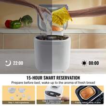Bread Maker, 19-In-1 2LB Dough Machine, Nonstick Ceramic Pan Automatic Breadmaker With Gluten Free Setting, Whole Wheat Bread Making, Digital, Programmable, 3 Loaf Sizes, 3 Crust Colors, White - 查看 5