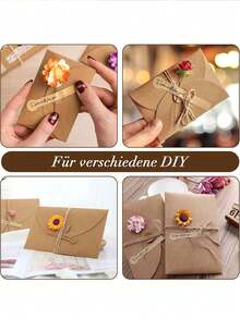 10/20/40/50 sets Mini enveloppes avec cartes vierges, set d'enveloppes en papier kraft, pour cartes cadeaux, faveurs de mariage, cartes de vœux, cartes de visite, fournitures de fête de remise des diplômes, enveloppes de remerciement