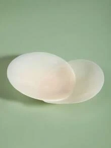 2/4 件可重复使用超薄乳头贴加收纳礼盒，无肩带隐形自粘式丰胸霜方便携带，内衣及内衣配件防凸点尴尬