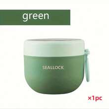 1 件带盖便携式燕麦片容器、防漏塑料酸奶杯、早餐甜点零食容器、圣诞节/婚礼礼物 - 彩色 - 查看 14