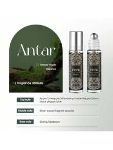 Ulei esențial de aromaterapie cu farmec masculin și feminin din Orientul Mijlociu, 10 ml - parfum de lungă durată, condiment floral feminin proaspăt și natural, potrivit pentru: întâlniri, locul de muncă, petreceri și călătorii, utilizare zilnică, sporește încrederea și arată eleganță [Fără alcool]