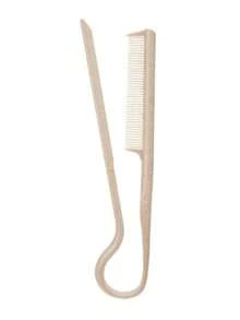 1pc Wheat Straw Flat Hair Brush With Clip Board, Salon Hair Brush Smooth Hair Material, Hair Styling Straightening Iron V-Shape Hair Straightening Brush, Women & Girls Hair Brush, Styling Curling & Straightening Brush