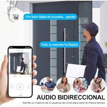 E T EASYTAO. |   C05 Cámara de  Exterior WiFi, ICsee O Tris Home App, 2MP Pan&Tilt 360 Grados, Mini PTZ Cámara Inalámbrica Exterior con Visión Nocturna con Audio Bidireccional - 2MP - Ver 4
