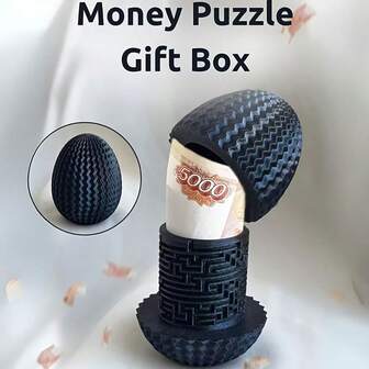 Mystisk pengalåda, kreativ labyrint presentask, sparbössa med kontanter till påsk, födelsedagar, unik presentask för festfavörer, påskgåva