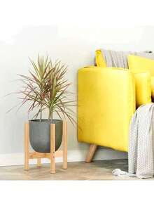 1 pièce Grand support de plante en bambou pour une utilisation intérieure et extérieure - support multi-niveaux pour pot de fleurs, étagère de jardin robuste pour la décoration de la maison et du bureau, support de plantation de style simple