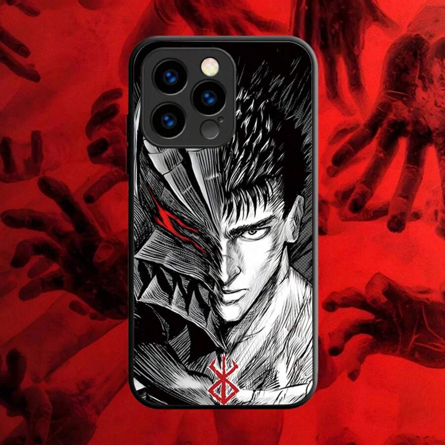 Funda de teléfono de anime Comics compatible con 16E 16 15 11 14 13 12 Pro Max X XR XS 7 8 Plus SE4 SE 2020, funda mate a prueba de golpes, compatible con funda de 17, funda de 17 Pro, funda de 17 Pro Max - 1 - Ver 1