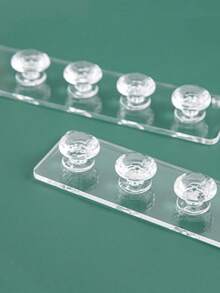 1 pièce Support organisateur de bijoux pour colliers, bracelets, boucles d'oreilles et bagues. Présentoir mural transparent pour table de maquillage, armoire à glace. Crochet multifonctionnel de rangement de bijoux pouvant être utilisé dans les dortoirs scolaires, organisateur de stockage d'été, cadeau de rentrée scolaire