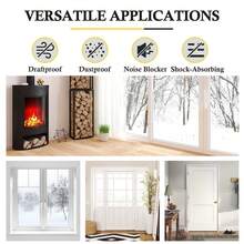 1pc 5m/10m Self-Adhesive Pile Weather Stripping Seal For Sliding Windows And Door Frames,Weather Stripping Door Window Seal Strip, Brush Weather Stripping, Neat Pile Self Adhesive Seal Strip For Windows Door, Brush Weatherstrip For Soundproofing, Windproof, Dustproof, Stronger Stickiness, Suitable For Doors Windows Cabinet Doors, 0.35 Wide X 0.2 Inch Thick, Gray - Grey - View 5