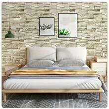 A Roll Of Light Gray Wallpaper With A Linen-Textured Pattern. It's Easy To Peel And Stick, Allowing For Flexible Splicing. Suitable For Decorating Bedroom Walls, Living Room TV Background Walls, As Well As Table And Cabinet Stickers, And Even For Renovating Outdoor Gardens.