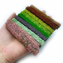 2个10厘米迷你仿真灌木条沙盘模型花园景观绿化带DIY材料园林景观 - As photo - 查看 2