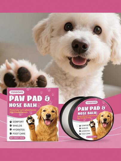 Bálsamo para las patas de perro - Protege las patas de la fricción, el frío y los pavimentos calientes. Es una cera para las patas adecuada para patas y narices secas, un humectante para las patas caninas para patas agrietadas, una crema para las patas adecuada tanto para gatos como para perros, y un producto de protección para las patas.