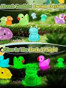 Set de 10/15 mini animale care strălucesc în întuneric, mini figurine realiste de animale din plastic, animale mici care strălucesc în întuneric, potrivite pentru cadouri și suveniruri de petrecere