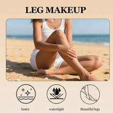 三色腿部遮瑕膏，腿部遮瑕霜，抚平腿部皱纹，有效遮盖腿部及身体疤痕，均匀肤色，防水防汗，持久妆效，打造完美腿部妆容，令双腿光滑无瑕。身体及腿部遮瑕霜，不含美黑成分，适合所有肤质。