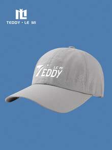 TEDDY LE MI 1pc Unisex Breathable Quick-Dry Casual Sports Sun Visor Hat, Black/Navy Blue/Royal Blue/White/Beige/Light Grey/Dark Grey, Suitable For Hiking, Running, Beach, Street, Office, Summer