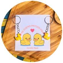 Móc Khóa & Móc Khóa Dễ Thương, Thích Hợp Để Sử Dụng Hàng Ngày Hoặc Tặng Quà Thông Thường - Màu vàng - Xem 5