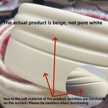 1 件 2 米/78.74 英寸 3D 自粘泡沫踢脚线墙贴腰线电视背景地板角线踢脚板贴纸家用 - 彩色 - 查看 5