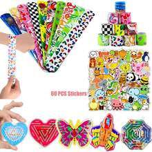 128 Pcs Party Favors Kids 4-8-12, Fidget Toys, Pinata Stuffers, Chest Box Toys Classroom, Goodie Bag Stuffers, Prize Box Toy Boys Girls, Easter Filler Gifts Bulk Toys,Birthday,Party Gifts,Decompression - 1 - 查看 5