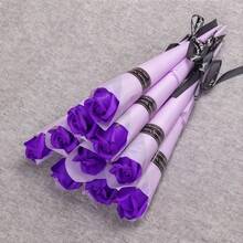 1/10/20 件套 11.81 英寸红色、粉色、紫色、玫红色、香槟色香皂花，多样人造玫瑰香皂花花束，适合情人节礼物、母亲节、毕业典礼、生日礼物，持久装饰玫瑰花束 - 彩色 - 查看 6