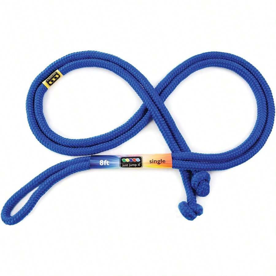 8' Foot Single Jump Rope For  S Women And Men - Active Outdoor Youth Fitness Excersing Equipment - Braided Nylon Gym Accessories