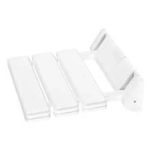 Wall-Mounted Foldable Chair Folding Shower Seat - White - View 1