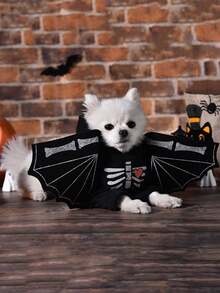 1pc Halloween Dog Costume, Funny Transformation Outfit For Small Dogs, Poodle, Cats, Creative Pet Apparel Halloween Halloween Costumes