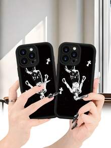Selected SimplicityGothic Phone Case with Crosses-High end | Elegant | Yellow resistant and wear-resistant | Scratch resistant and drop resistant | Wholesale of phone cases - UV printing for iPh - Negro - Ver 8