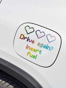 Not All Disabilities Are Visible Laser Car Sticker, Car Door & Window Decor, "Drive Again" Pixel Waterproof Car Decal For Sedan, SUV, Fuel Tank