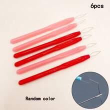 2/6/10pcs Colorful Plastic Long Handle Threaders - Cylindrical Needle Threaders, Suitable For Beading, Jewelry Making, Sewing Machines And Craft Projects - Convenient Threader Assistant For Seniors And Beginners - Random Colors, Durable DIY Accessories - Great For Mother's Day, Graduation, Christmas Stocking Stuffers