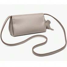 Sac bandoulière femme Niche, sac à main polyvalent souple, petit sac carré - Gris - Voir 2