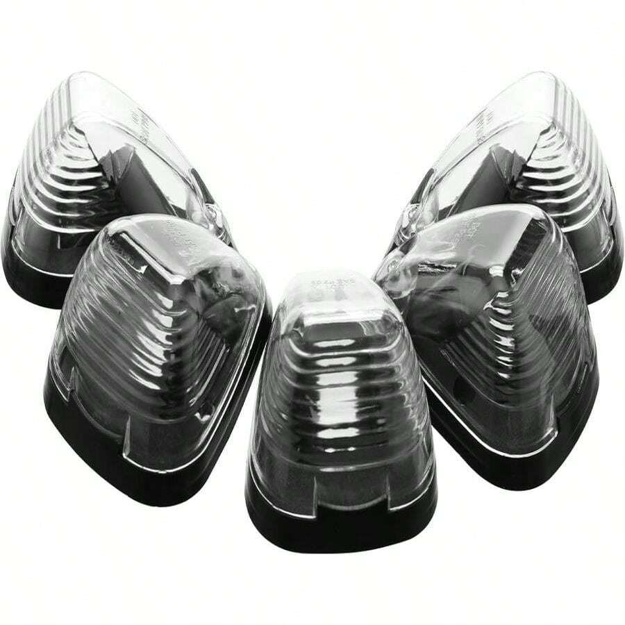 WALSIO 5 PCS Cab Roof Marker Lights 10 LED Amber Roof Top Lamp Running Light Replacement Compatible With Ford 1999-2016 F150 F250 F350 F450 F550 Super Duty Pickup Trucks SUV (Amber)