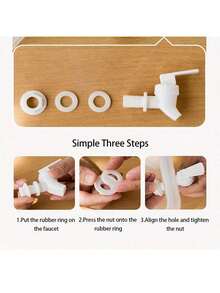 1pc Large Capacity Refrigerator Beverage Dispenser With Faucet, Rechargeable-Free PP Drink Pitcher, Suitable For Lemonade, Juice, Tea, Suitable For Home, Large Capacity, Non-Slip, Thick, Modern White Cold Water Container For Home Kitchen