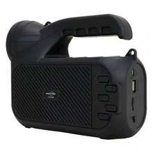 Bocina Bluetooth de 3″ con Panel Solar y Linterna de 2 Niveles de Potencia y 3 Modos de Iluminación, Radio FM, Puertos USB, Micro SD y Tipo V8, Incluye Cable de Carga y Correa de 135 cm, Ideal para Exteriores, Viajes, Camping y Reuniones Sociales - 3″ - Ver 4