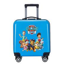 Paw Patrol Valise à roulettes édition équipe Wangwang, dessin animé, pour hommes et femmes, 18-20 pouces, roues universelles, grande capacité, sac de voyage à roulettes pour étudiants