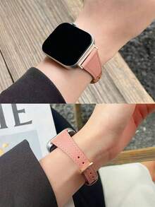 1 件马蹄扣皮革表带，兼容华为 Watch Fit 1/Fit 2/Fit 3/Fit 4/Fit 4 Pro 智能手表表带