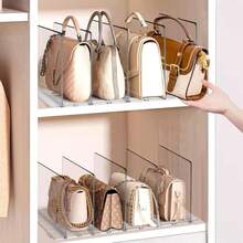 ¡Recomendado4 Pcs Organizador de Bolsos para Clóset, Organizador de Bolsos de Mujer de 4 Pcs y 16 Compartimentos, Organizador de Closet para Bolso de Mano, Libros, Armario, Dormitorio¡Top de Temporada - 1 - Ver 6