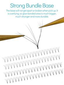 Lashes 6D To 8D C Curl Ultra Speed Pointy Base Promade Fans Eyelash Extensions Premade Fans 500 Fans Per Box - C - View 4