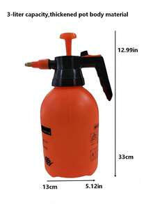 1pc 50.73/67.64/101.45 Oz High Pressure Air Sprayer Bottle, Home Garden Watering Can, Outdoor Car Washing Pressure Sprayer Bottle, Thick & Durable Pressure Sprayer With Adjustable Nozzle, Suitable For Flowers, Lawn And Household Cleaning