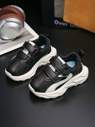 1Pair Children's Sports Shoes Spring And Autumn 2025 New Boys' Shoes Soft Sole Baby Esh Breathable Girls' Casual Running Shoes Suitable For Halloween And Christmas